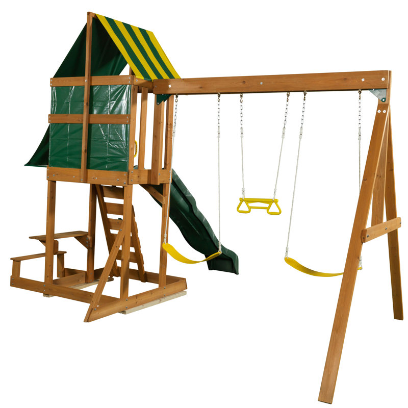 KidKraft Spring Meadow Wooden Swing Set & Reviews Wayfair